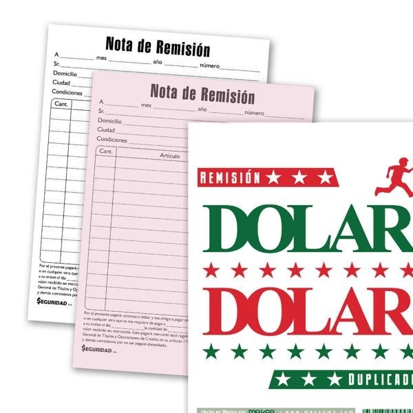 REMISION ESQUELA DUPLICADO 50H. DOLAR RD-4 E.150